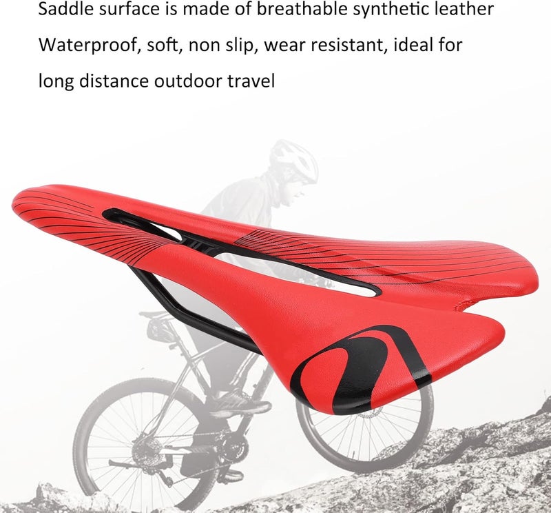 woobles Bike, bike Saddle, Waterproof Road Bike Cushion, Stationary bike, Breathable Hollow Cycling Racing Saddle - Image 3
